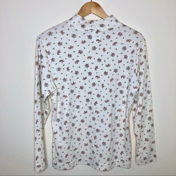 Vintage Jantzen Classics Floral Mock Neck Shirt - Picture 2 of 5